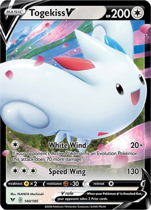 Pokemon TCG - SWSH04: Vivid Voltage - Togekiss V - 140/185 - Holofoil