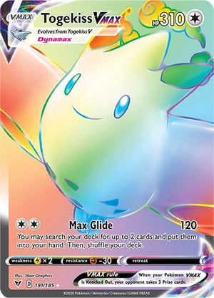 Pokemon TCG - SWSH04: Vivid Voltage - Togekiss VMAX - 191/185 - Holofoil