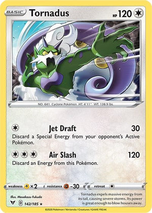 Pokemon TCG - SWSH04: Vivid Voltage - Tornadus - 142/185 - Holofoil