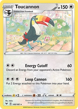 Pokemon TCG - SWSH04: Vivid Voltage - Toucannon - 145/185