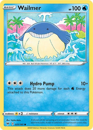 Pokemon TCG - SWSH04: Vivid Voltage - Wailmer - 031/185