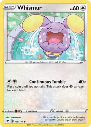 Pokemon TCG - SWSH04: Vivid Voltage - Whismur - 135/185