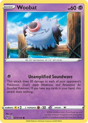 Pokemon TCG - SWSH04: Vivid Voltage - Woobat - 073/185