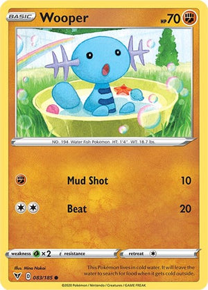 Pokemon TCG - SWSH04: Vivid Voltage - Wooper - 083/185
