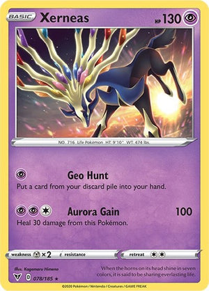 Pokemon TCG - SWSH04: Vivid Voltage - Xerneas - 078/185 - Holofoil