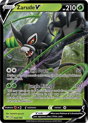 Pokemon TCG - SWSH04: Vivid Voltage - Zarude V - 022/185 - Holofoil