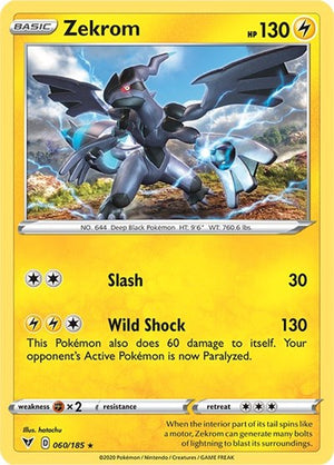Pokemon TCG - SWSH04: Vivid Voltage - Zekrom - 060/185 - Holofoil