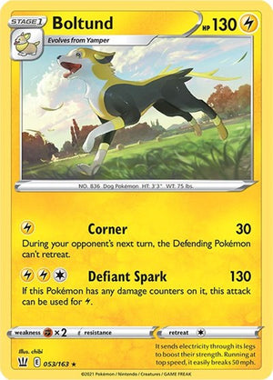 Pokemon TCG - SWSH05: Battle Styles - Boltund - 053/163 - Reverse Holofoil