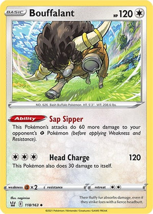 Pokemon TCG - SWSH05: Battle Styles - Bouffalant - 118/163