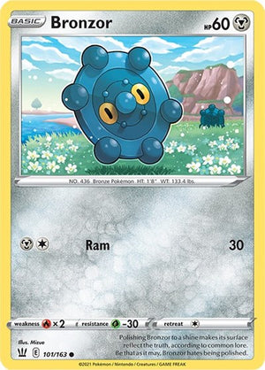 Pokemon TCG - SWSH05: Battle Styles - Bronzor - 101/163