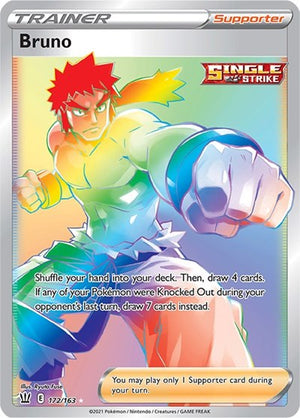 Pokemon TCG - SWSH05: Battle Styles - Bruno - 172/163 - Holofoil