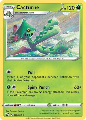 Pokemon TCG - SWSH05: Battle Styles - Cacturne - 005/163