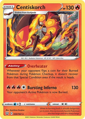 Pokemon TCG - SWSH05: Battle Styles - Centiskorch - 030/163