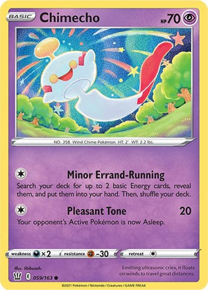 Pokemon TCG - SWSH05: Battle Styles - Chimecho - 059/163