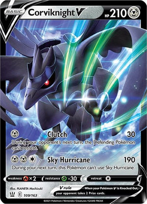 Pokemon TCG - SWSH05: Battle Styles - Corviknight V - 109/163 - Holofoil