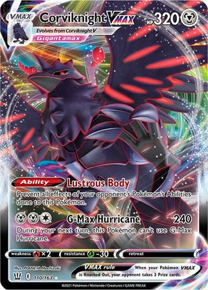 Pokemon TCG - SWSH05: Battle Styles - Corviknight VMAX - 110/163 - Holofoil