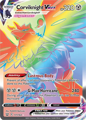 Pokemon TCG - SWSH05: Battle Styles - Corviknight VMAX - 171/163 - Holofoil