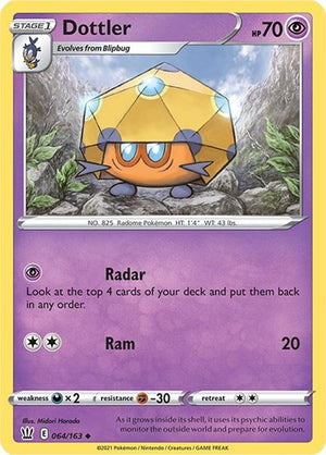 Pokemon TCG - SWSH05: Battle Styles - Dottler - 064/163