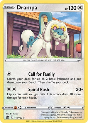 Pokemon TCG - SWSH05: Battle Styles - Drampa - 119/163