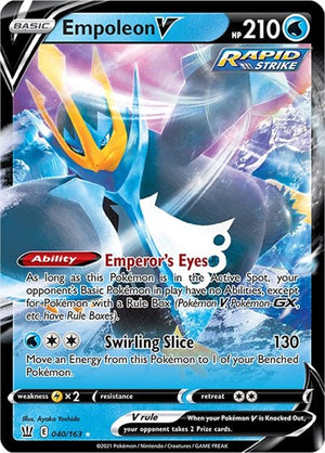 Pokemon TCG - SWSH05: Battle Styles - Empoleon V - 040/163 - Holofoil