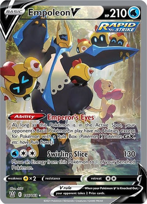 Pokemon TCG - SWSH05: Battle Styles - Empoleon V - 146/163 - Holofoil