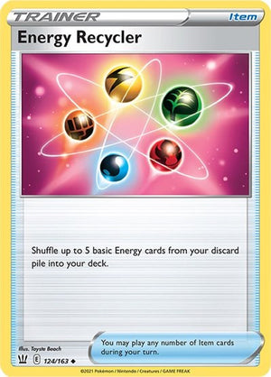 Pokemon TCG - SWSH05: Battle Styles - Energy Recycler - 124/163 - Reverse Holofoil