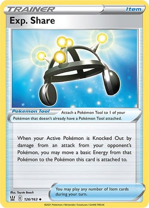 Pokemon TCG - SWSH05: Battle Styles - Exp. Share - 126/163 - Reverse Holofoil