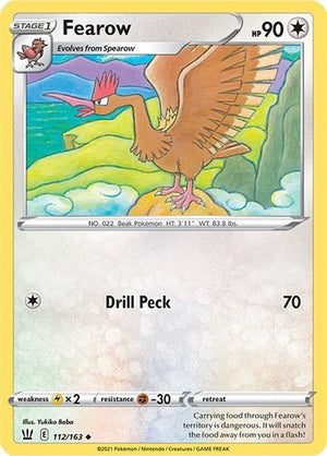 Pokemon TCG - SWSH05: Battle Styles - Fearow - 112/163