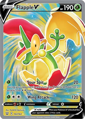 Pokemon TCG - SWSH05: Battle Styles - Flapple V - 143/163 - Holofoil