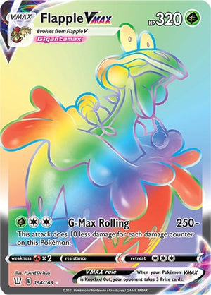 Pokemon TCG - SWSH05: Battle Styles - Flapple VMAX - 164/163 - Holofoil