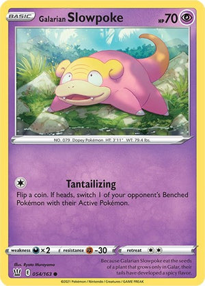 Pokemon TCG - SWSH05: Battle Styles - Galarian Slowpoke - 054/163