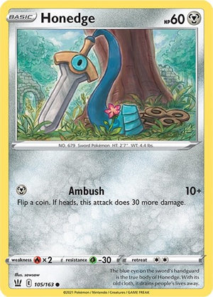 Pokemon TCG - SWSH05: Battle Styles - Honedge - 105/163