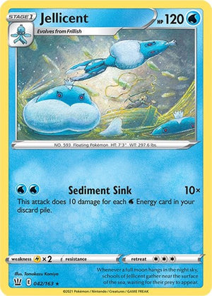 Pokemon TCG - SWSH05: Battle Styles - Jellicent - 042/163