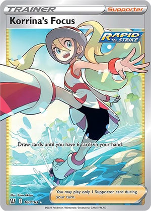 Pokemon TCG - SWSH05: Battle Styles - Korrina's Focus - 160/163 - Holofoil