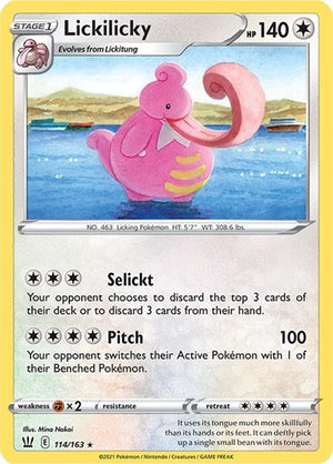 Pokemon TCG - SWSH05: Battle Styles - Lickilicky - 114/163