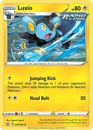 Pokemon TCG - SWSH05: Battle Styles - Luxio - 047/163