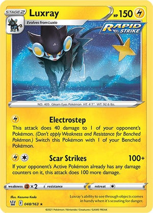 Pokemon TCG - SWSH05: Battle Styles - Luxray - 048/163 - Reverse Holofoil