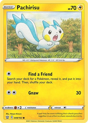 Pokemon TCG - SWSH05: Battle Styles - Pachirisu - 049/163