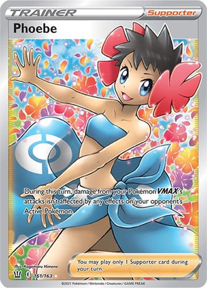 Pokemon TCG - SWSH05: Battle Styles - Phoebe - 161/163 - Holofoil
