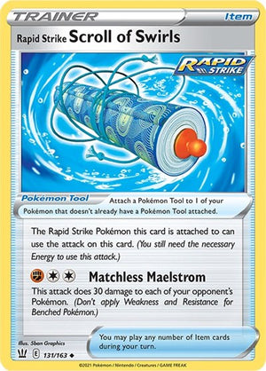Pokemon TCG - SWSH05: Battle Styles - Rapid Strike Scroll of Swirls - 131/163