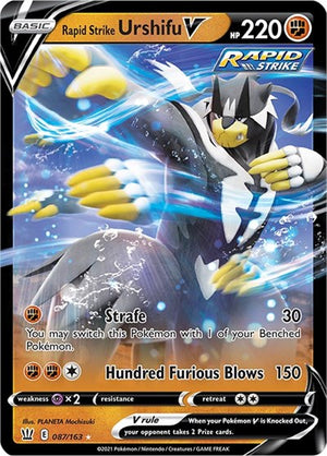Pokemon TCG - SWSH05: Battle Styles - Rapid Strike Urshifu V - 087/163 - Holofoil