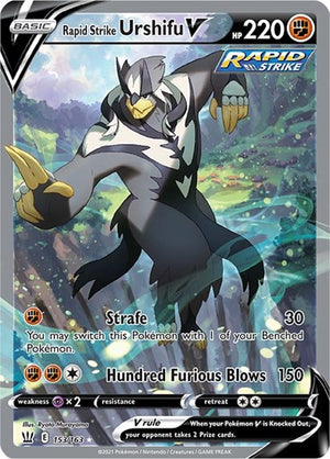 Pokemon TCG - SWSH05: Battle Styles - Rapid Strike Urshifu V - 153/163 - Holofoil