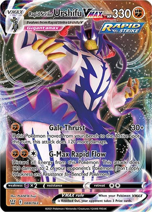 Pokemon TCG - SWSH05: Battle Styles - Rapid Strike Urshifu VMAX - 088/163 - Holofoil