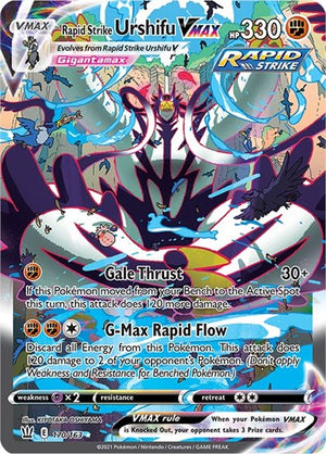 Pokemon TCG - SWSH05: Battle Styles - Rapid Strike Urshifu VMAX - 170/163 - Holofoil