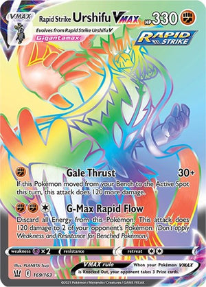Pokemon TCG - SWSH05: Battle Styles - Rapid Strike Urshifu VMAX - 169/163 - Holofoil