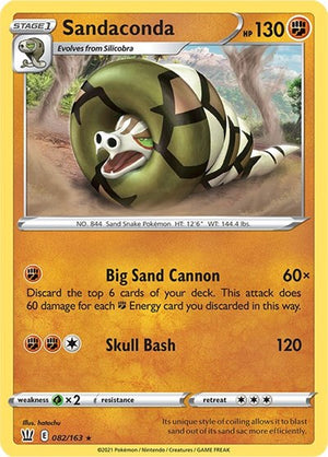 Pokemon TCG - SWSH05: Battle Styles - Sandaconda - 082/163 - Reverse Holofoil