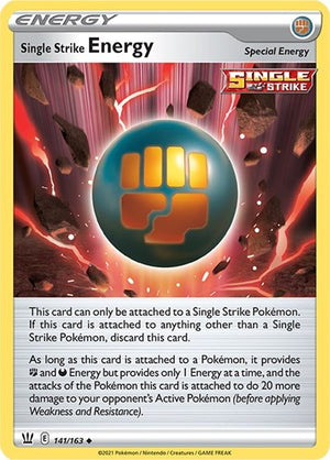 Pokemon TCG - SWSH05: Battle Styles - Single Strike Energy - 141/163