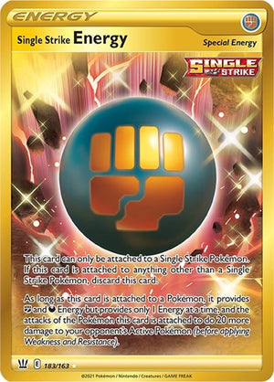 Pokemon TCG - SWSH05: Battle Styles - Single Strike Energy - 183/163 - Holofoil
