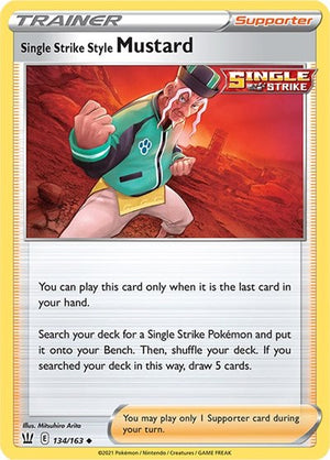 Pokemon TCG - SWSH05: Battle Styles - Single Strike Style Mustard - 134/163