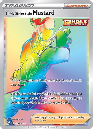 Pokemon TCG - SWSH05: Battle Styles - Single Strike Style Mustard - 177/163 - Holofoil